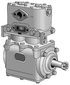228366X TF 500 Air Compressor Bendix