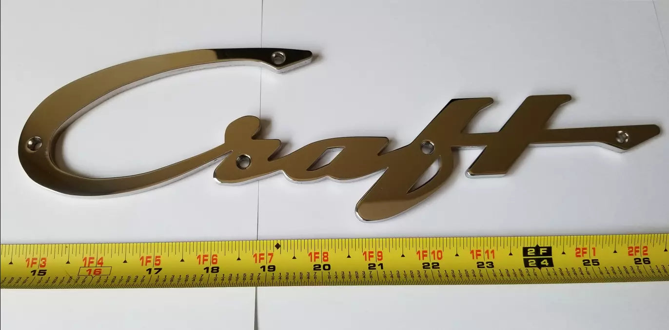 Chris-Craft chrome badge